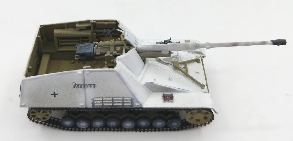 Редкое Специальное предложение 1: 72 немецких носорогов самоходный стрелочный отслеживаемый Танк модель 88 Кэннон снежный камуфляж коллекция