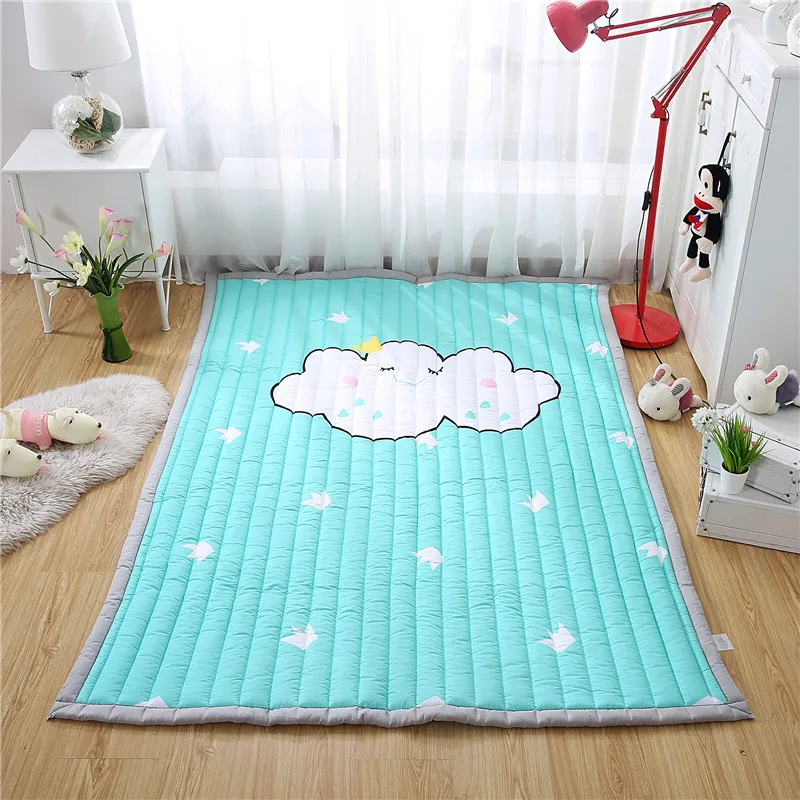 Winter Thick Carpet Floor Mat Cotton Quilted Mat Baby Crawl Cushion