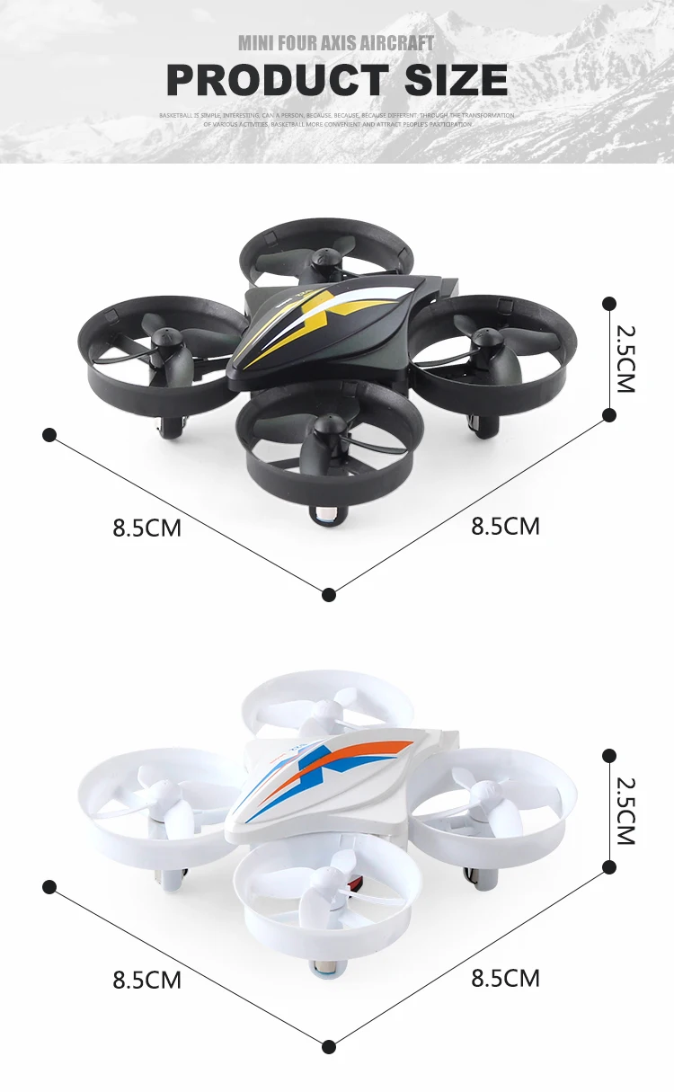 Mini Drone RC Helicopter Remote Control Quadcopter 2.4GHz 6-Axis Gyro Headless Mode Quadrocopter Drones Toys for Children