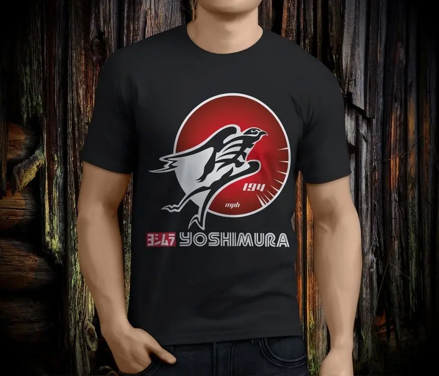

New Cool Suzuki GSXR Yoshimura Hayabusa Men's Black T-shirt Size S-3XL Popular Style Man T Shirt Top Tee Cartoon