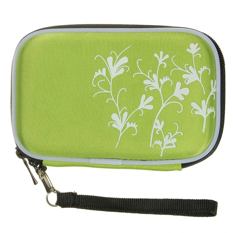 

Abrasion hard disk Portable Drive Zipper Cover Case Bag Shockproof Scratch-resistant 2.5 '' HDD Bag green