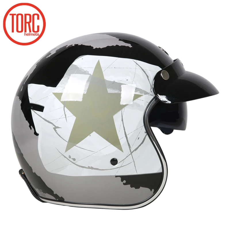 Новое поступление! винтажный шлем для мотоциклистов с открытым лицом Torc 3/4. Ретро шлемы vespa. Шлем для мотоциклистов - Цвет: 6