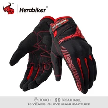 Перчатки для мотоцикла HEROBIKER, мотоциклетные перчатки Gant Moto с сенсорным экраном, перчатки для мотокросса, дышащие перчатки для гонок, езды на мотоцикле, перчатки Guantes
