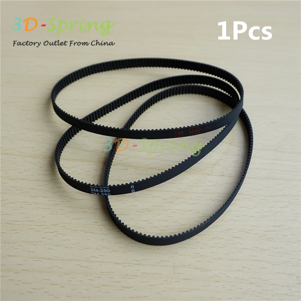 Buy 1Pcs 3D Printer GT2 2GT Ring Timing Belt 200 280