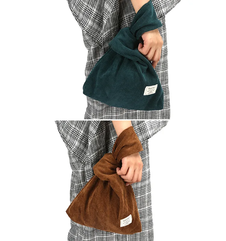 TANGIMP Вельветовая сумка на запястье Bartack Сумочка простая сумка для переноски напульсник на запястье сумка-тоут монета кошелек для телефона сумки для девочек осень зима