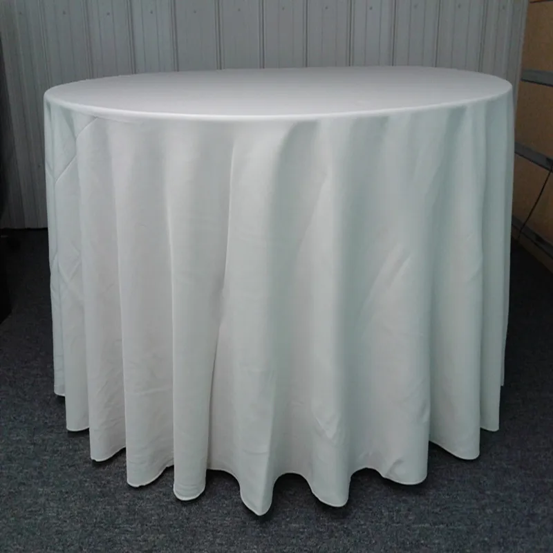 

White repeat table cloths party round tablecloth wedding free shipping