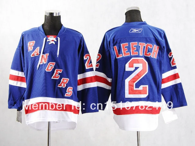 Wholesale New York Rangers #2 Brian Leetch Jersey 3rd Embroidery logos  Authentic Ice Hockey Blue Men's Jerseys Free Shipping|hockey mask|hockey  practice jerseyhockey jersey china - AliExpress