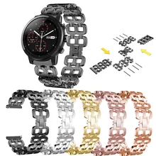 Нержавеющая сталь цепи Стиль браслет умные часы браслет ремешок для Huami Amazfit 2 S Jun1