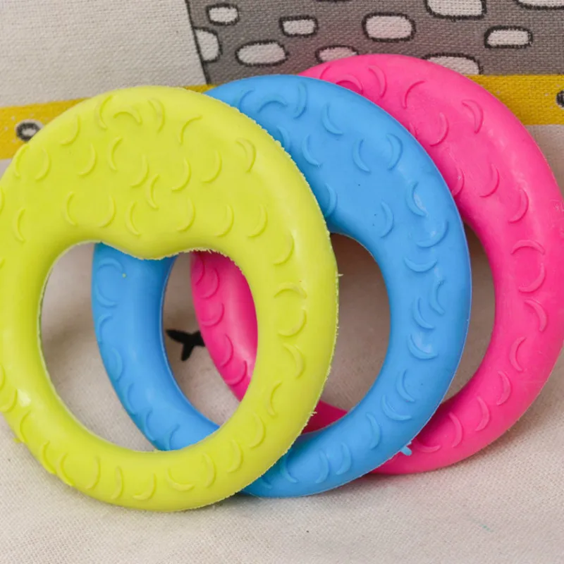 

1pcs TPR Flying discs Crescent Seal Dog Toy Pet Tooth Cleaner Strong Rubber Chewing Toy Dog Puppy Toys Para Honden Speelgoe