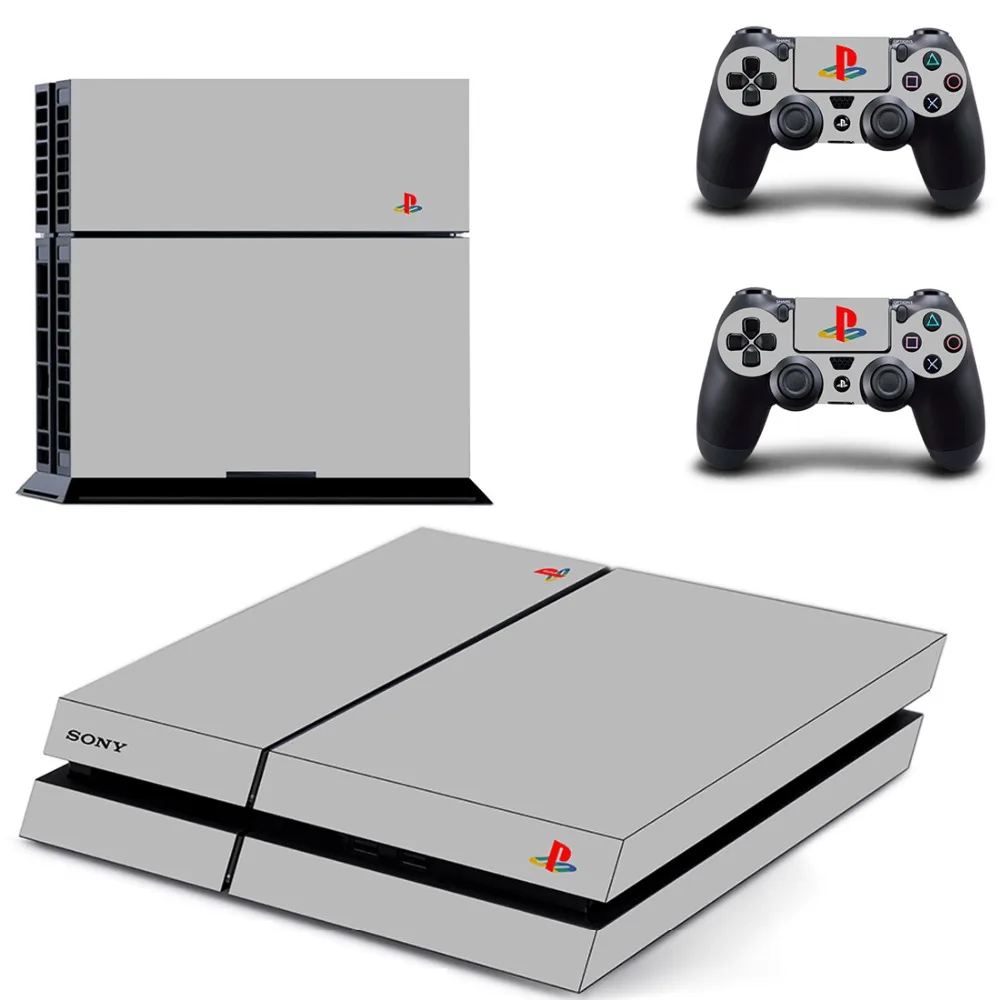 Чистый цвет белый черный прозрачный PS4 кожи Стикеры наклейка винил для sony Playstation 4 консоли и контроллеры PS4 кожи Стикеры