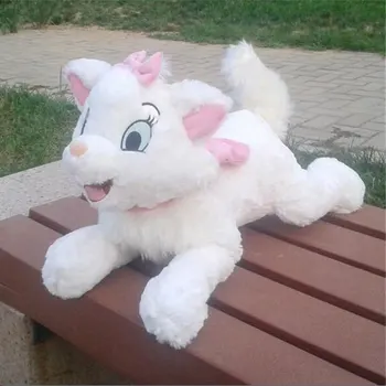 

40cm Aristocats Marie Cat Plush Toy Lying White Cats Pillows For Children Kids Gifts