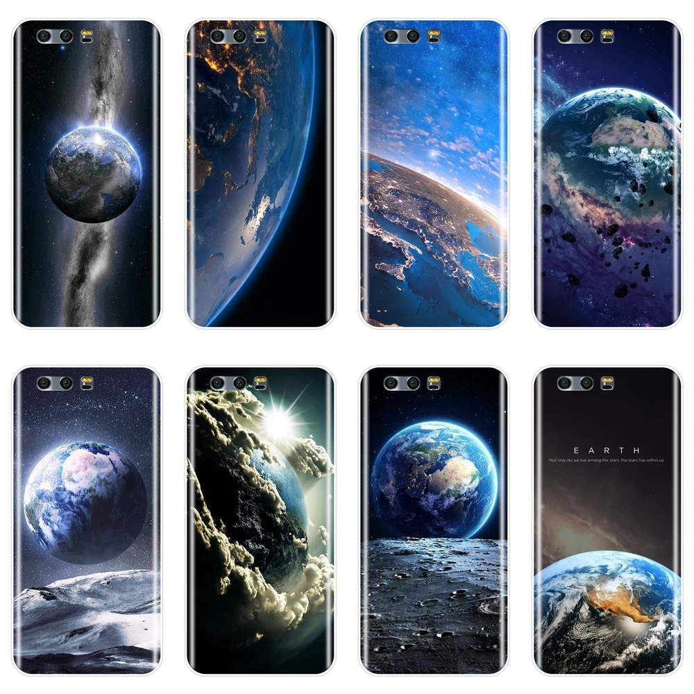 

Back Cover For Huawei Honor 10 9 8 8X MAX 7 7S 7X 7A 7C Pro Soft Silicone Earth Case For Huawei Honor 7 8 9 10 Lite Phone Case
