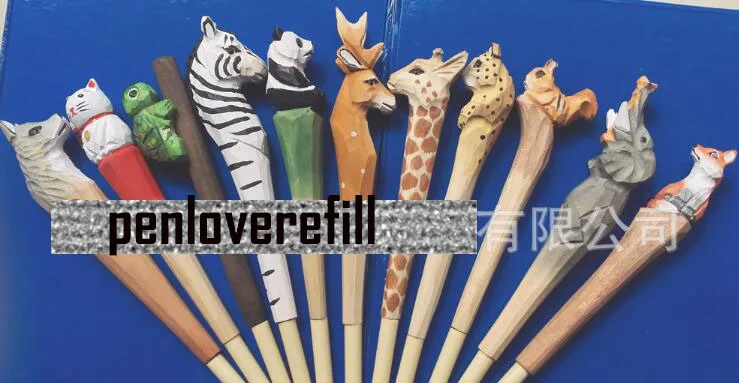 

50 Creative neutral pen office cartoon Gel Ink pen tourist attractions hot animal sculpture gel pen pen+free shipping