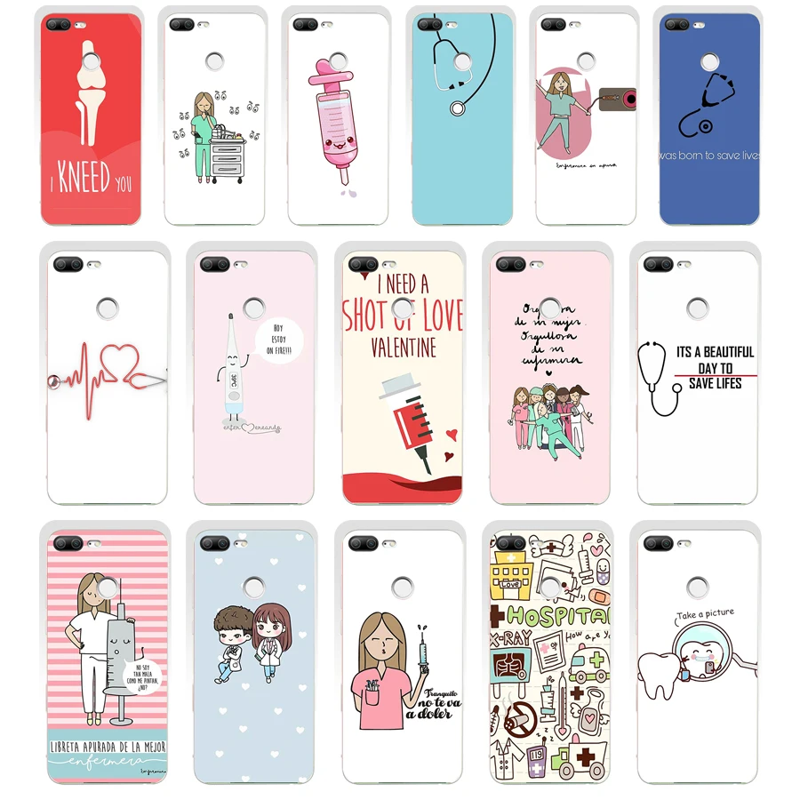 

92SD Medicine Nurse Doctor Dentist gift Soft Silicone Tpu Cover phone Case for huawei Honor 8 9 Lite 8X p 9 lite 2016