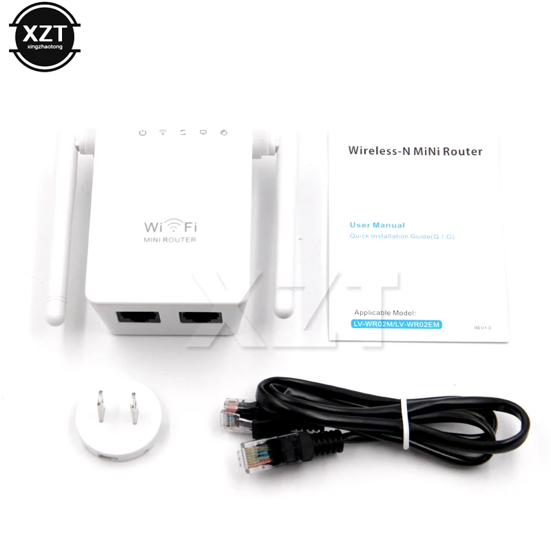 

Mini Wifi Router 2.4G 300Mbps Wireless-N Network Wi Fi Repeater Range Expander Signal Booster 2dBi Antenna 802.11 b/g/n