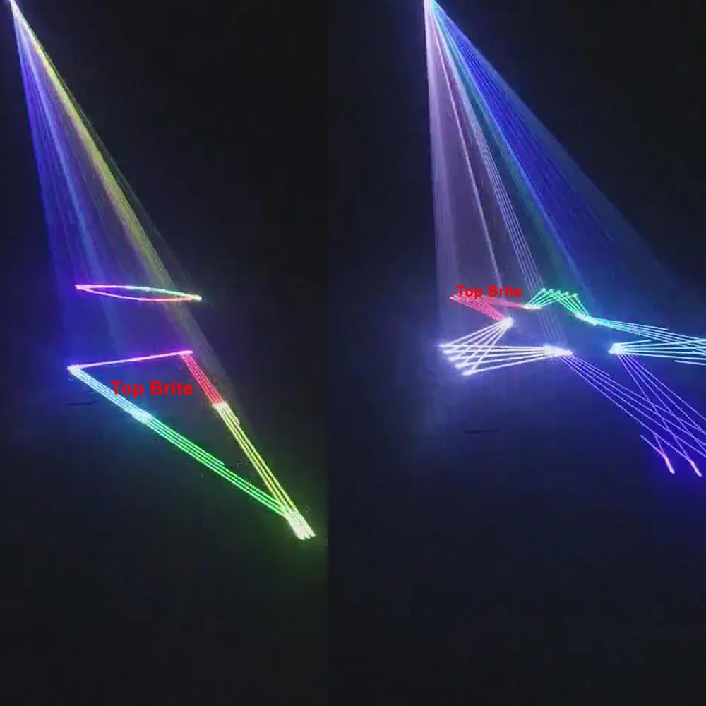 4 шт./партия лазерный сцсветильник сканер RGB 3 в 1 2 Вт|Эффект освещения сцены| |