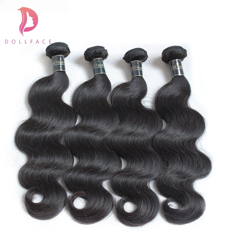 Peruvian Hair Weave Bundles Body Wave 4 Human Hair Bundles Deal Natural Color Remy Hair Extension Free Shipping