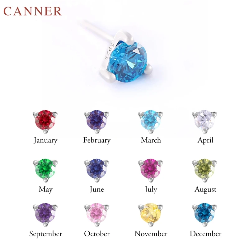 925 Sterling Silver Stud Earrings for Women Cubic Zirconia Earrings 2019 Wedding Party Jewelry Gifts Female Mini Earings 5MM C40