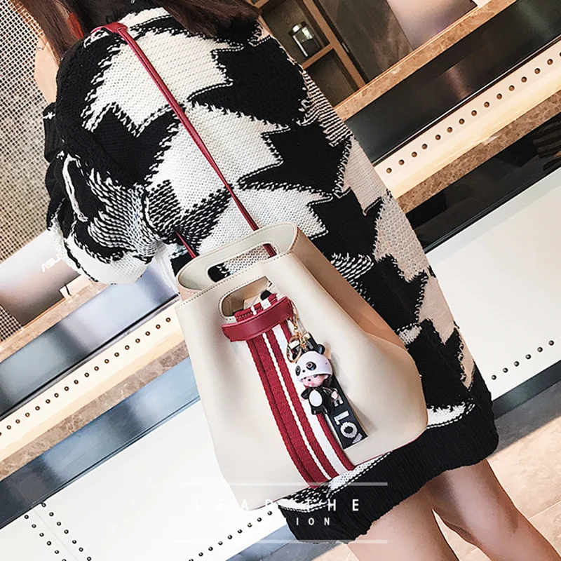Women Bucket Handbag Female Cartoon Messenger Shoulder Bag Ladies Fashion Crossbody Bags Multiple Matching Styles Tote SS7208 (23)