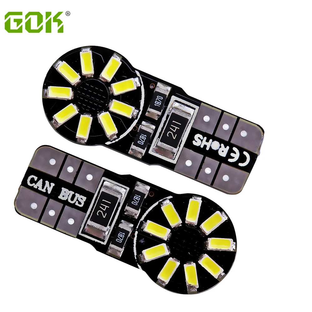 T10 canbus led 18led 3014smd t10 Светодиодные, под шину canbus, для автомобиля света с поверхностным монтажом+ w5w 194 t10 18smd Светодиодная лампа без ошибок OBC 100 шт./лот