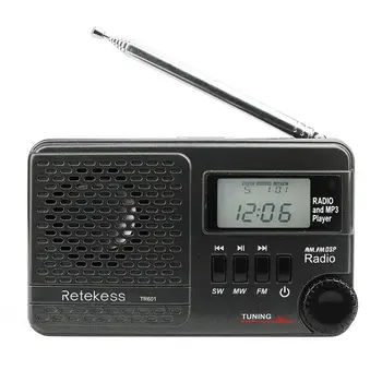 

Car Radio TR601 FM AM SW Mini MP3 Player Multi-band Digital Stereo DSP Radio Receiver Audio Adapter Radio Coche Autoradio