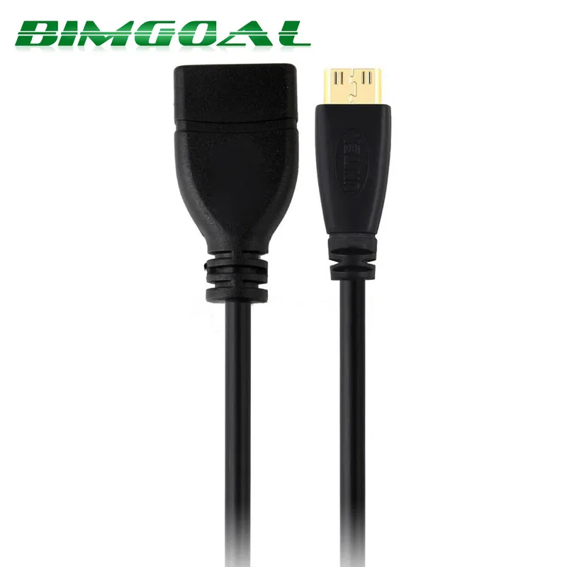 Hdmi к micro hdmi кабель адаптер Fll HD 1080p штекер к женскому кабелю mini hdmi кабель мужской женский для камеры ТВ компьютера - Цвет: MINI HDMI M TO F