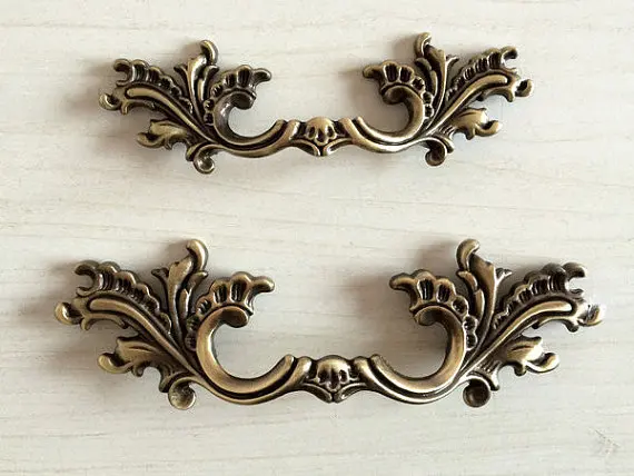 2 5 3 75 Dresser Pull Drawer Pulls Door Handle Antique Bronze French Country Vintage Furniture 2 5 3 75 Dresser Pull Drawer Pulls Door Handle Antique Bronze French Country Vintage Furniture