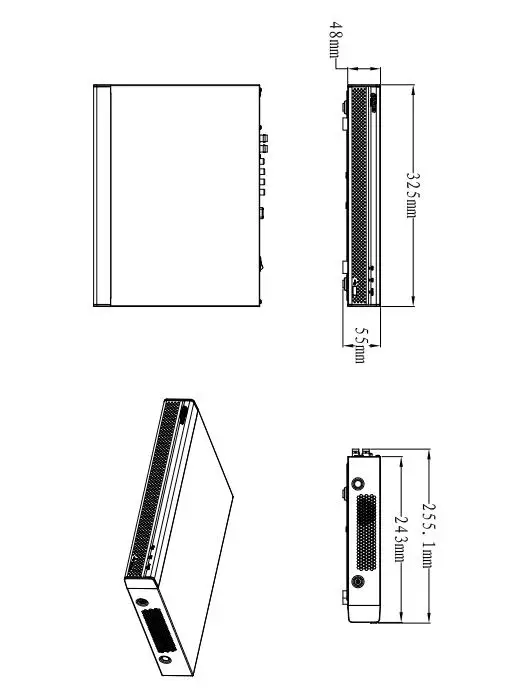  Dahua XVR5108H-X XVR5116H-X 8/16 Channel Penta-brid 1080P Mini 1U Digital Video Recorder Supports H