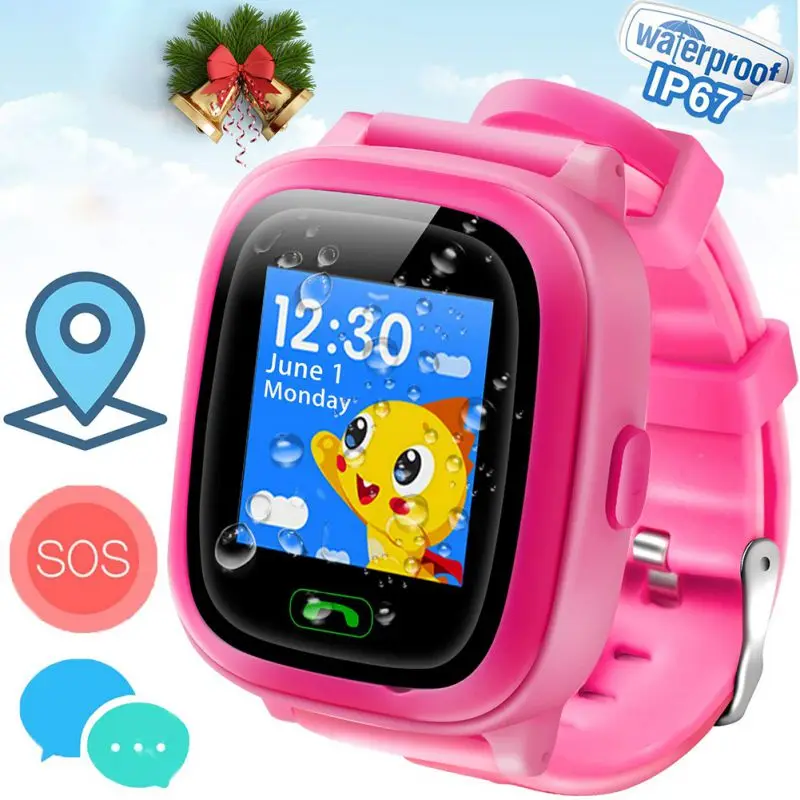 Children Smart Watch IP67 Waterproof LBS Location High Definition Touch Screen Passometer Wristwatch Wearable Device