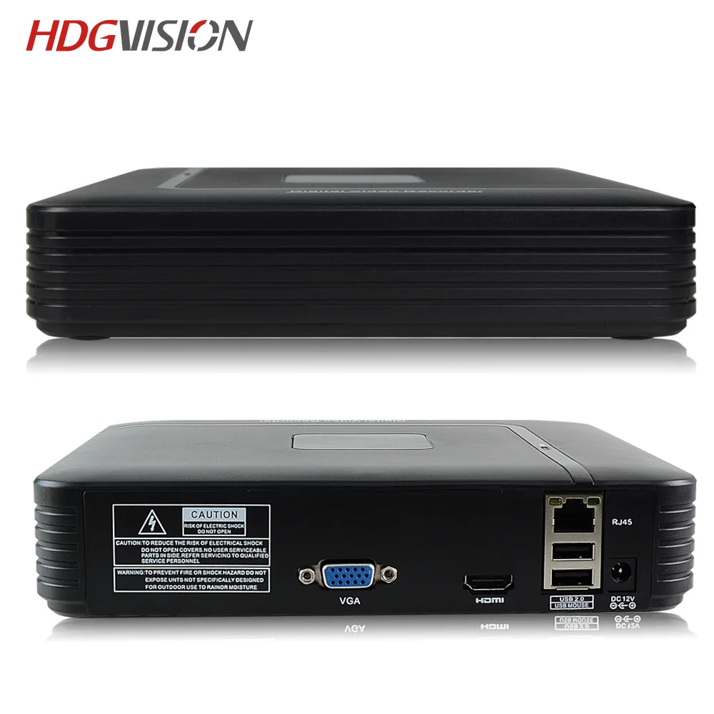 

HDGVISION 4CH CCTV DVR Mini DVR 5IN1 For CCTV Kit VGA HDMI Security System Mini NVR For 1080P IP Camera Onvif DVR H.264