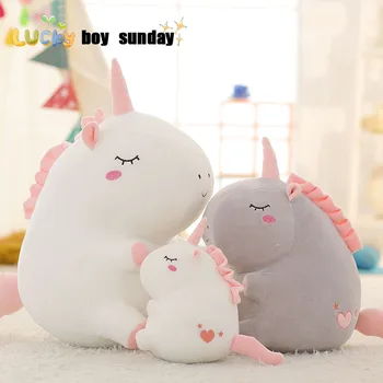 

unicorn plush toy fat unicorn doll cute animal stuffed unicornio soft pillow baby kids toys for girl birthday christmas gift