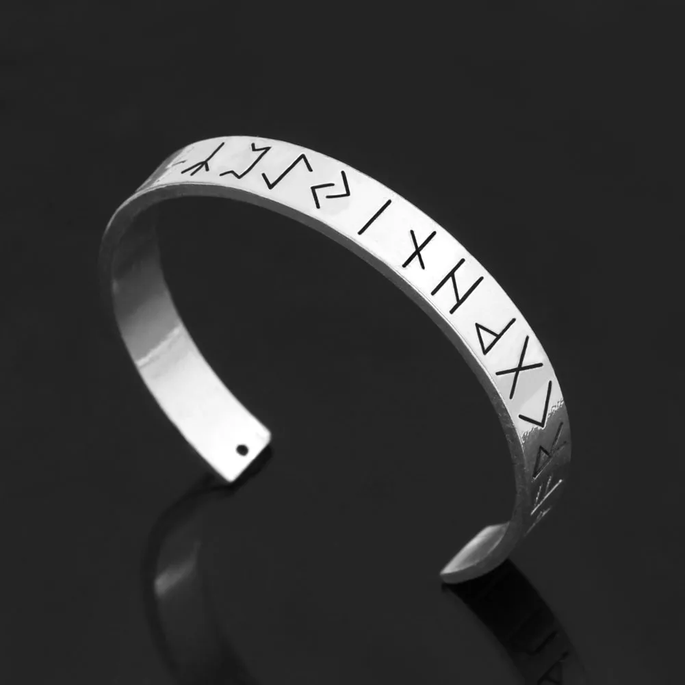 

Nordic viking rune amulet bracelet with valknut gift bag