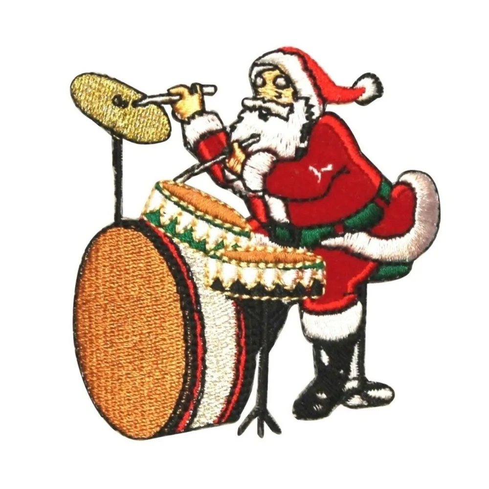 

Custom Embroidered patches Christmas Music iron on patch for cloth Welcome to customize your own patch