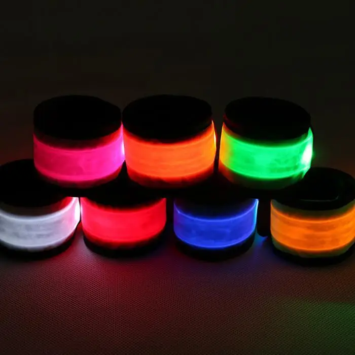 СВЕТОДИОДНЫЙ LED Saftey мигающий Slap Armband Light Up 32,5 г браслет бег трусцой, Бег Прогулки Бег Путешествия, открытый и т. д