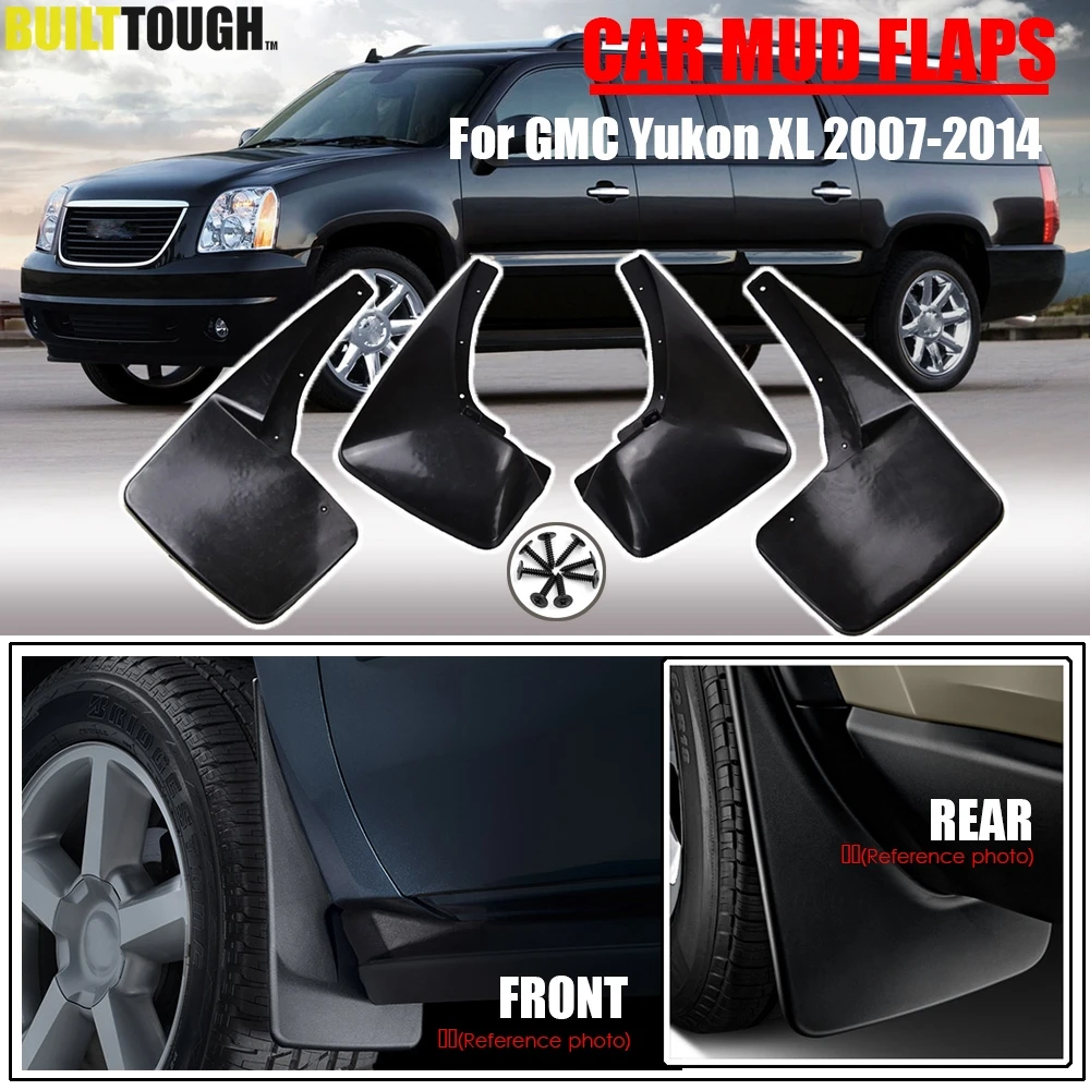 Set Molded Mud Flaps For Gmc Yukon Xl 2007 2014 Splash Guards Mudguards Mudflaps 2008 2009 2010 2011 2012 2013 Front Rear Mudguards Aliexpress