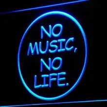 I848 нет музыки нет жизни Бар Пиво ролл рок свет знак включения/выключения 20+ цвета 5 размеров