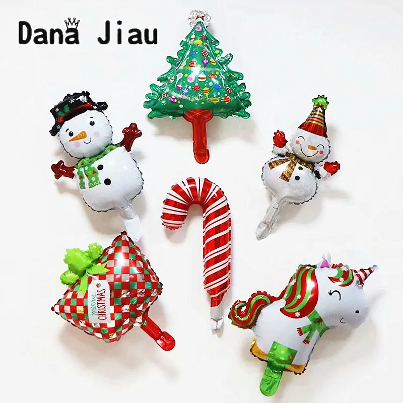 Счастливого Рождества украшения Воздушные шары счастливый год Дети подарок игрушка Рождественская елка Снеговик DIY вечерние шары Санта Клаус коробка конфет