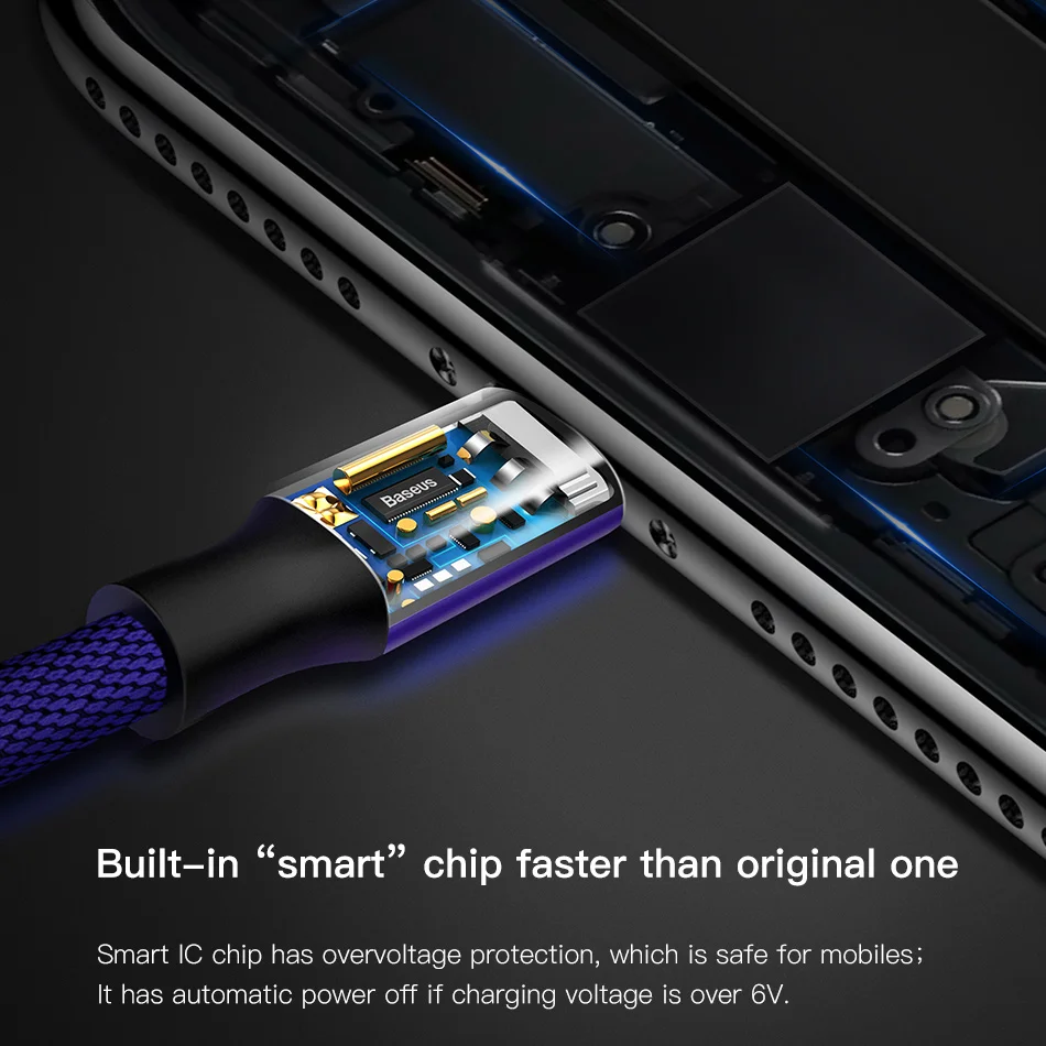 Кабель USB для iPhone, baseus данных зарядки Зарядное устройство кабель для iPhone X 8 7 6 6s s 5 5S se iPad провода шнура мобильный телефон кабели