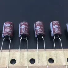50 шт. 330 мкФ, алюминиевая крышка, 25В SAMWHA RD серия 8x12 мм 25V330uF Алюминий электролитический конденсатор с алюминиевой крышкой