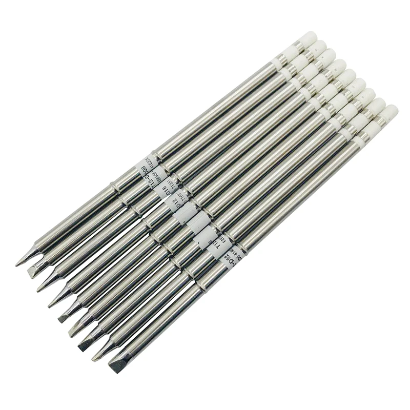 T12 D Series Soldering Solder Iron Tips T12 Series Iron Tip For Hakko FX951 STC AND STM32 OLED Electric Soldering Iron