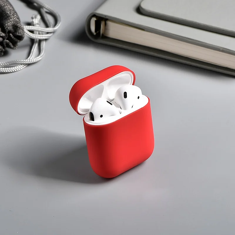 Беспроводной Bluetooth чехол для наушников для Airpods 2 силиконовый чехол мягкий резиновый полный защитный чехол для Airpods 2 Чехол