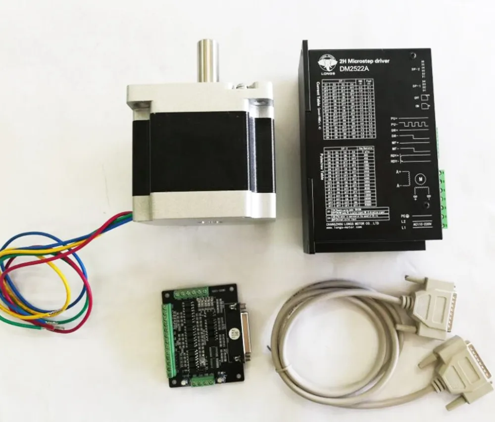 

EU Free ship Stepper Motor 1axis Nema 42 42HS9460 1770 oz.in 12.5N.m 100mm Stepper Driver DM2522A CNC Router Mill LONGS MOTOR