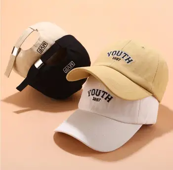 

2019 Embroidery Letter Youth Baseball cap for Women Man summer snapback cap dad hat hip hop cap chapeau