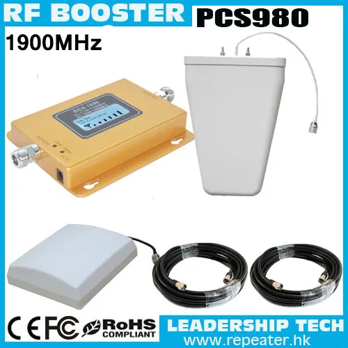 

Free shipping PCS980 1900mhz 3G LCD cellular mobile/cell phone signal repeater booster amplifier detector indoor outdoor antenna