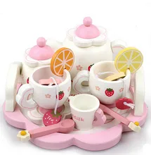 New wooden toy Baby toy Strawberry wooden Tea toys Simulation toy baby gift