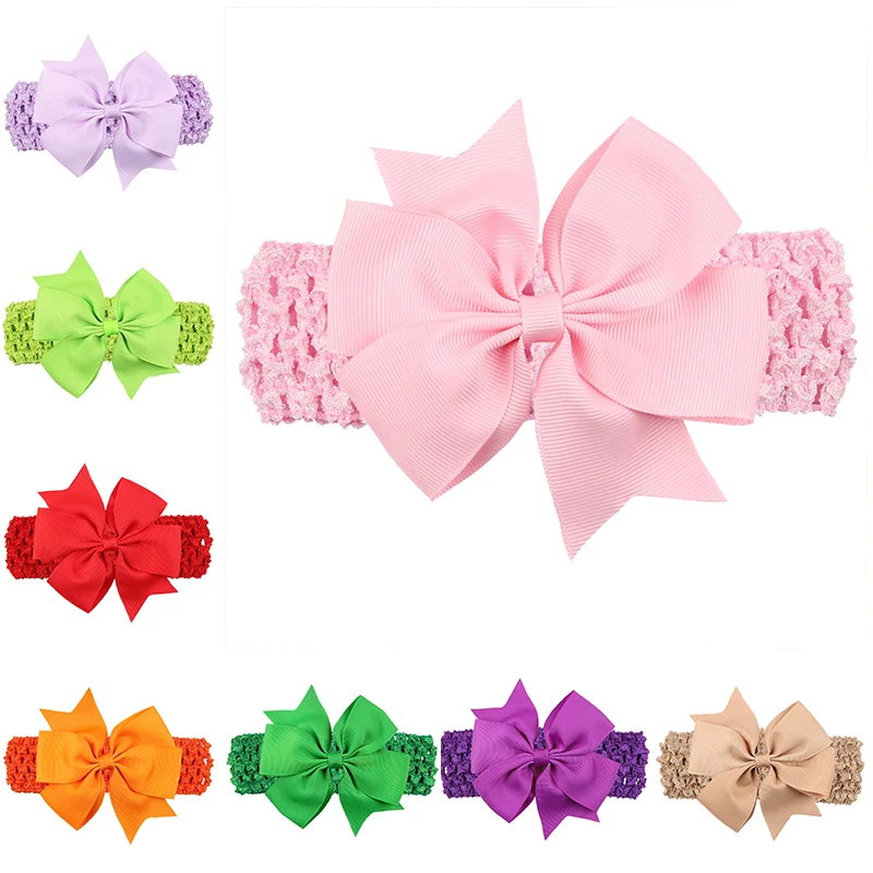 

Modern for 6 months to 3 Years headw lace Headbands bows Girl's Headband Flower Hair Bow Wave Head Wear,free shipping 18 colors