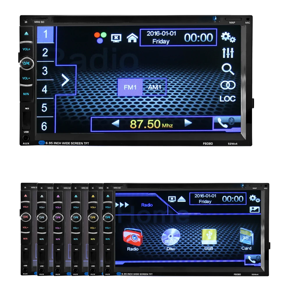 Flash Deal LTBFM Autoradio 2 Din Car DVD Player 7" inch Touch Screen Bluetooth Car Radio 2DIN Car Audio AUX FM Support RearView Camera 11