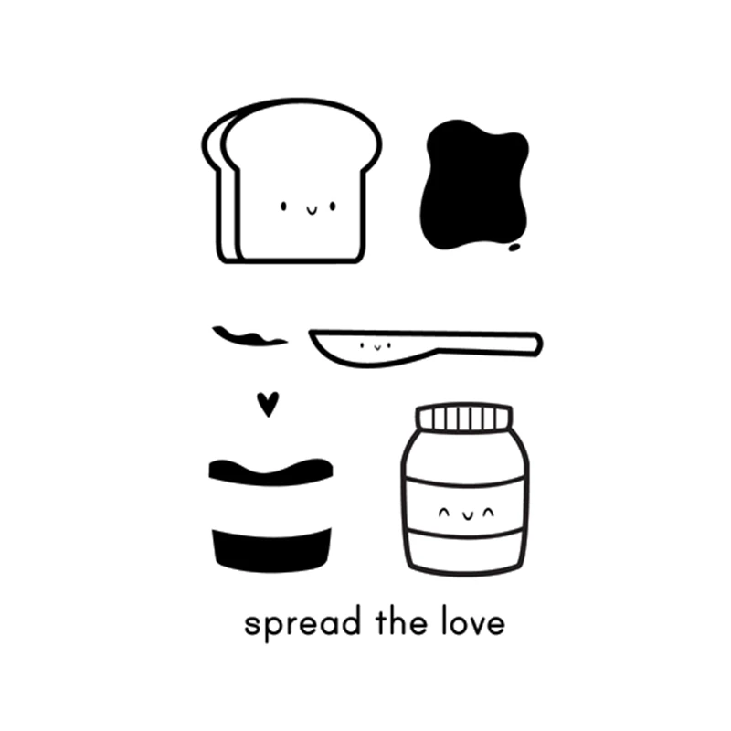 DiyArts штампы и для резки металла Love Bread кухонные Скрапбукинг 4 шт. изготовления карт