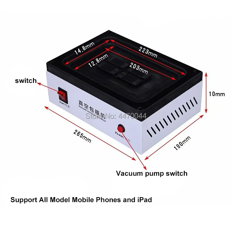 VEM01 мобильный телефон вакуумный конверт машина автоматическая вакуумная задняя крышка пленка покрытие машина для IPhone SAMSUNG HUAWEI и планшета