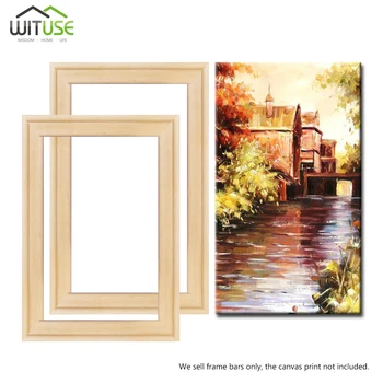 

2PCS Eco-friendly canvas stretcher frame DIY Professional solid wooden frame kit home decor (A Canvas Frame System Needs 4pcs)